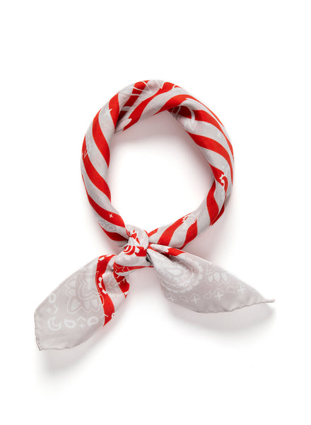 JANE CARR 240146-2604 – The Breton Neckerchief – Cotton – Silk – Col. Candy - Tied