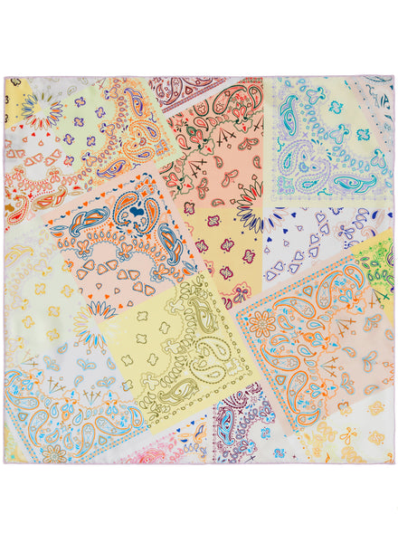 JANE CARR 240146B-0208 – The Hankie Neckerchief – Silk Twill – Col. Confetti - Flat