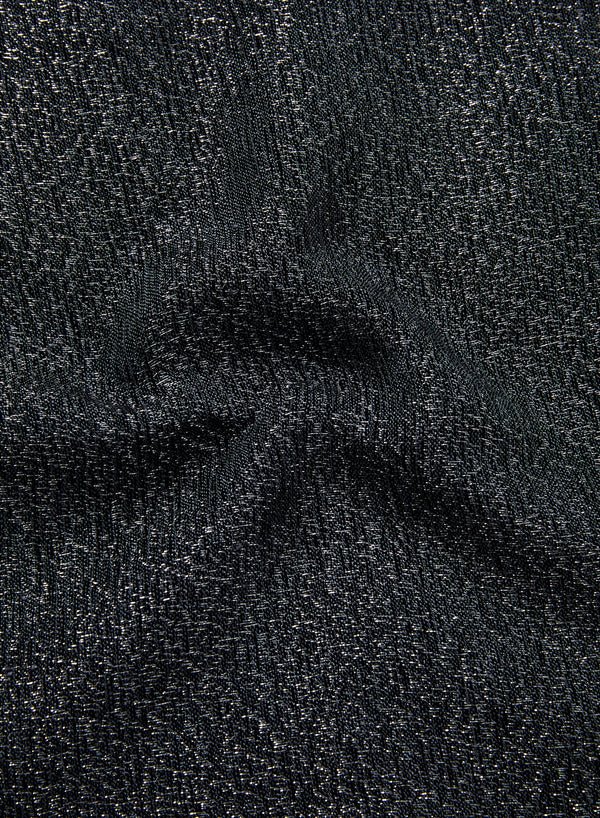 JANE CARR 240172-7241 – The Summer Cosmos Scarf – Cashmere – Linen – Lurex – Col. Graphite - Detail