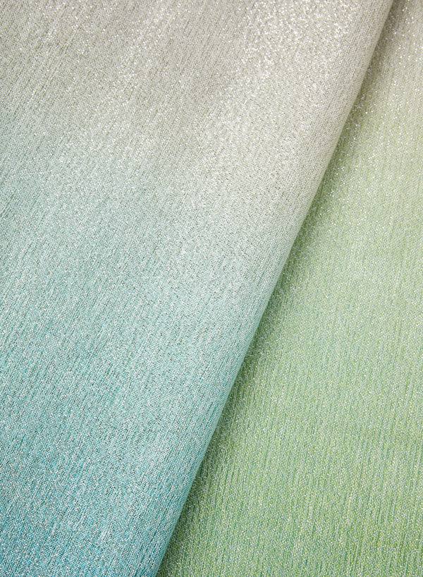 The Lollipop Metallic Cashmere Blend Scarf, Mantis - JANECARR