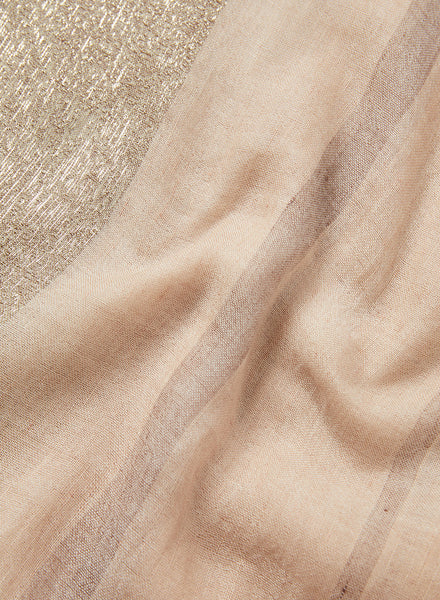 JANE CARR 240172C-7233 – The Solitaire – Cashmere – Linen - Lurex – Col. Quartz - Detail