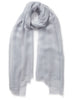 THE CLOUD - Pale grey sheer modal and cashmere-blend wrap - tied