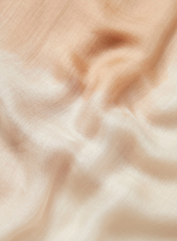 JANE CARR 240182B-1134 – The Two-Tone Wrap – Modal – Cashmere – Col. Rice - Detail