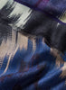 THE IKAT SQUARE - Blue multicolour printed modal and cashmere scarf - Detail