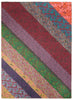 THE PAISLEY WRAP - Multicolour printed modal and cashmere scarf - Flat