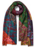 THE PAISLEY WRAP - Multicolour printed modal and cashmere scarf - Tied