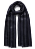 JANECARR 240318-7725 – The Skyline Scarf – Cashmere – Lurex – Col. Navy - tied