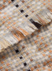 THE PLAID SCARF - Tan neutral checked wool and cashmere scarf - Detail