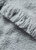 THE TEDDY - Grey textured wool cashmere scarf - Detail