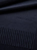 THE ARNO SCARF - Navy pure cashmere fringed scarf - Detail 1