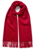 JANECARR 240393-0852 – The Arno Scarf – Cashmere – Col. Carmine Red - tied