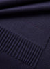 THE ARNO SCARF - Night purple pure cashmere fringed scarf - Detail 1