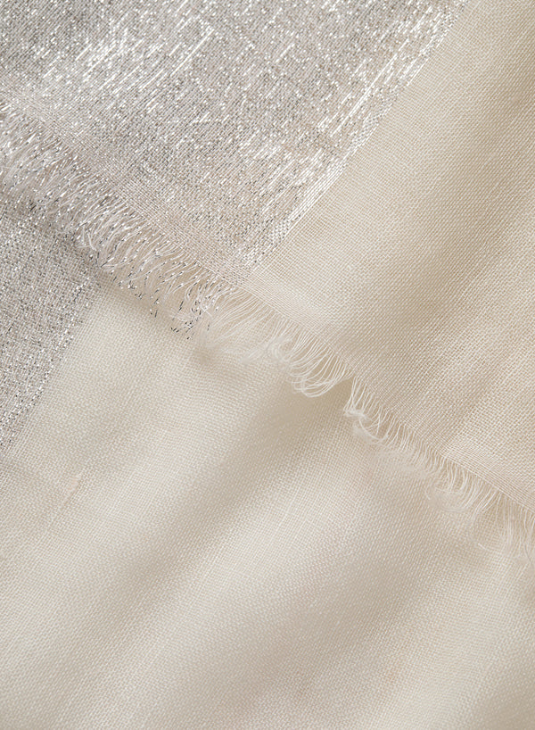 JANECARR 250172C-7230 – The Solitaire – Cashmere – Linen – Lurex – Col. Sandstorm - detail