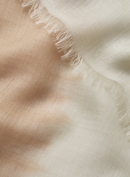 JANECARR 250182B-1130 – The Two-Tone Wrap – Modal – Cashmere – Col. Sandstorm - detail