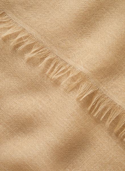 JANECARR 250186-0801 – The Légère Scarf – Cashmere – Col. Amber - detail