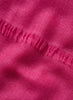 THE LÉGÈRE - Bright pink fine pure cashmere scarf - detail