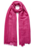 JANECARR 250186-0807 – The Légère Scarf – Cashmere – Col. Dragon Fruit - tied