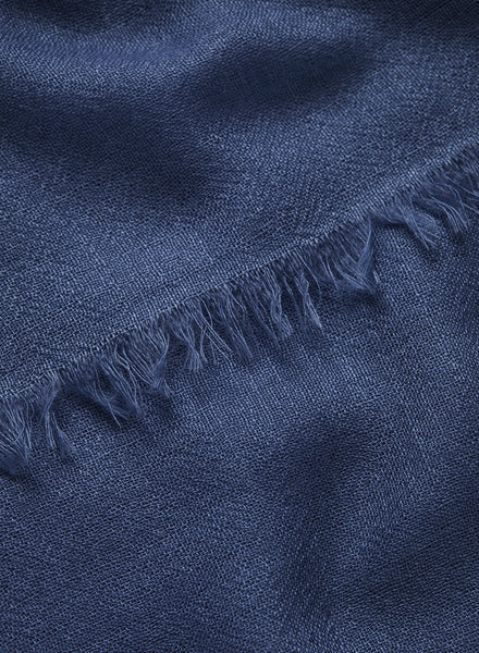 JANECARR 250186-0814 – The Légère Scarf – Cashmere – Col. Indigo - detail