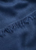 THE LÉGÈRE - Dark blue fine pure cashmere scarf - detail