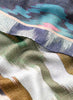 THE IKAT SQUARE - Multicolour printed modal and cashmere scarf - detail