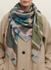 THE IKAT SQUARE - Multicolour printed modal and cashmere scarf - model