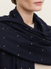 JANECARR - THE CRYSTAL WRAP IN CASHMERE - CAPTAIN - MODEL 2