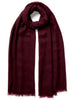 JANECARR - THE CRYSTAL WRAP IN CASHMERE - GARNET - TIED