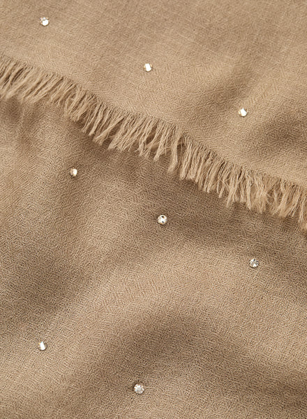 JANECARR – The Crystal Wrap – Cashmere – Swarovski Crystals – Col. Elixir - detail