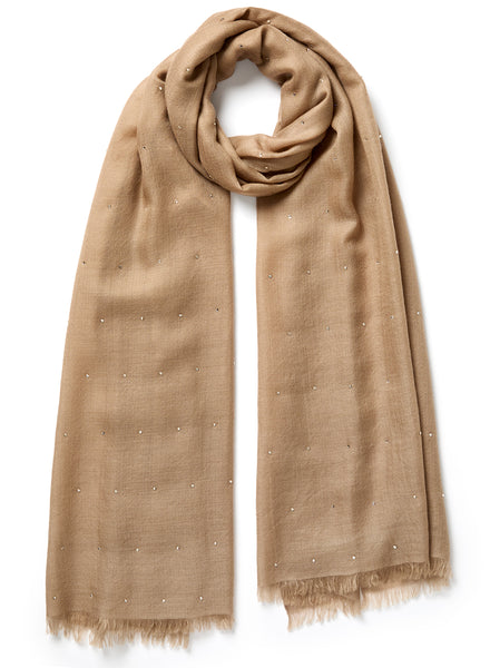 JANECARR – The Crystal Wrap – Cashmere – Swarovski Crystals – Col. Elixir - tied