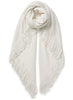 JANECARR - THE CHALET SQUARE IN CASHMERE - CHALK - TIED