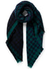 JANECARR - THE HOUNDSTOOTH SQUARE IN CHECKED CASHMERE BLEND - SERGEANT - TIED