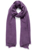 JANECARR - THE LUXE CASHMERE KNIT WRAP - DAMSON - TIED