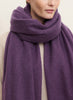 JANECARR - THE LUXE CASHMERE KNIT WRAP - DAMSON - MODEL