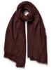 JANECARR - THE LUXE CASHMERE KNIT WRAP - ROSEWOOD - TIED