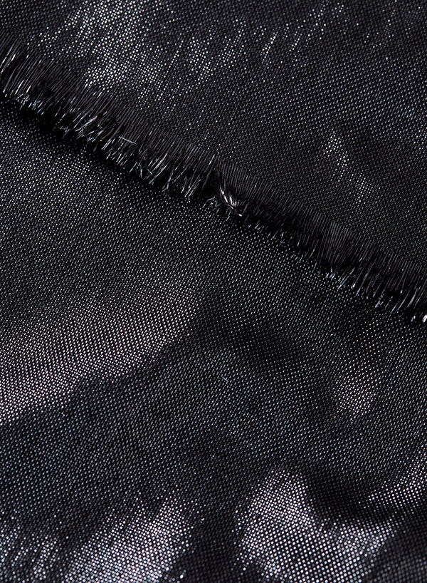 JANECARR 250331-3203 – The Mercury Scarf – Cashmere – Lurex – Col. Black - Detail