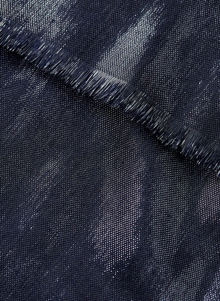 JANECARR - THE MERCURY SCARF IN METALLIC CASHMERE - MILKY WAY - DETAIL