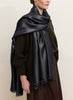 JANECARR - THE MERCURY SCARF IN METALLIC CASHMERE - MILKY WAY - MODEL 2