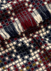 JANECARR - THE PLAID SCARF IN CASHMERE BLEND - BEETROOT - DETAIL