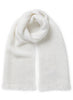 JANECARR - THE TEDDY CASHMERE AND WOOL SCARF - CHALK - TIED