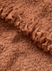 JANECARR - THE TEDDY CASHMERE BLEND SCARF - MOCHA - DETAIL