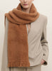 JANECARR - THE TEDDY CASHMERE BLEND SCARF - MOCHA - MODEL 2