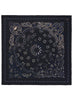 JANECARR 260304-1125 – The Classic Bandana Square – Modal – Cashmere – Col. Navy - Flat