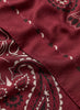JANECARR 260304-1129 – The Classic Bandana Square – Modal – Cashmere – Col. Petunia - Detail