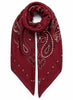 JANECARR 260304-1129 – The Classic Bandana Square – Modal – Cashmere – Col. Petunia - Tied