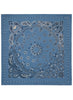 JANECARR 260304-1131 – The Classic Bandana Square – Modal – Cashmere – Col. Porcelain - Flat
