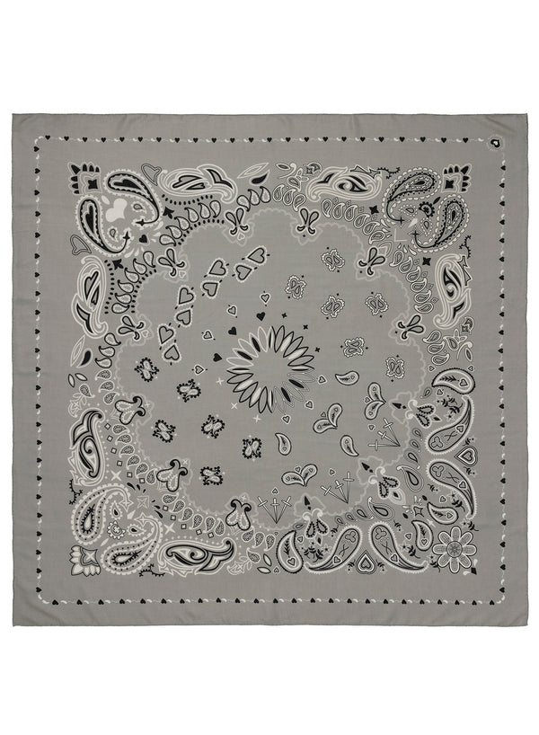 JANECARR 260304-1147 – The Classic Bandana Square – Modal – Cashmere – Col. Dust - Flat