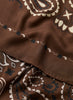 JANECARR 260304-1160 – The Classic Bandana Square – Modal – Cashmere – Col. Cocoa - Detail
