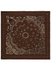 JANECARR 260304-1160 – The Classic Bandana Square – Modal – Cashmere – Col. Cocoa - Flat