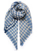 JANECARR 260319-6131 – The Houndstooth Square – Wool – Cashmere – Col. Porcelain - Tied