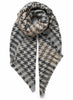JANECARR 260319-6147 – The Houndstooth Square – Wool – Cashmere – Col. Dust - Tied